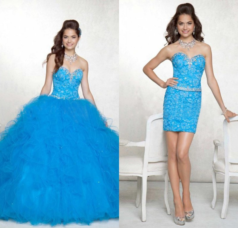 New Quineanera Dresses Strapless Beading Tulle Ball Gowns Ya71