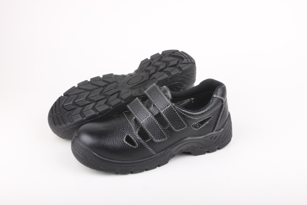Geniune Leather Safety Sandal Shoes with Steel Toe