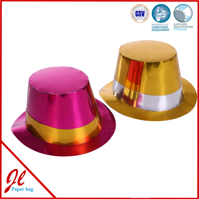 Foil Paper Party Hats / Party Con Hat / Metallic Paper Hat