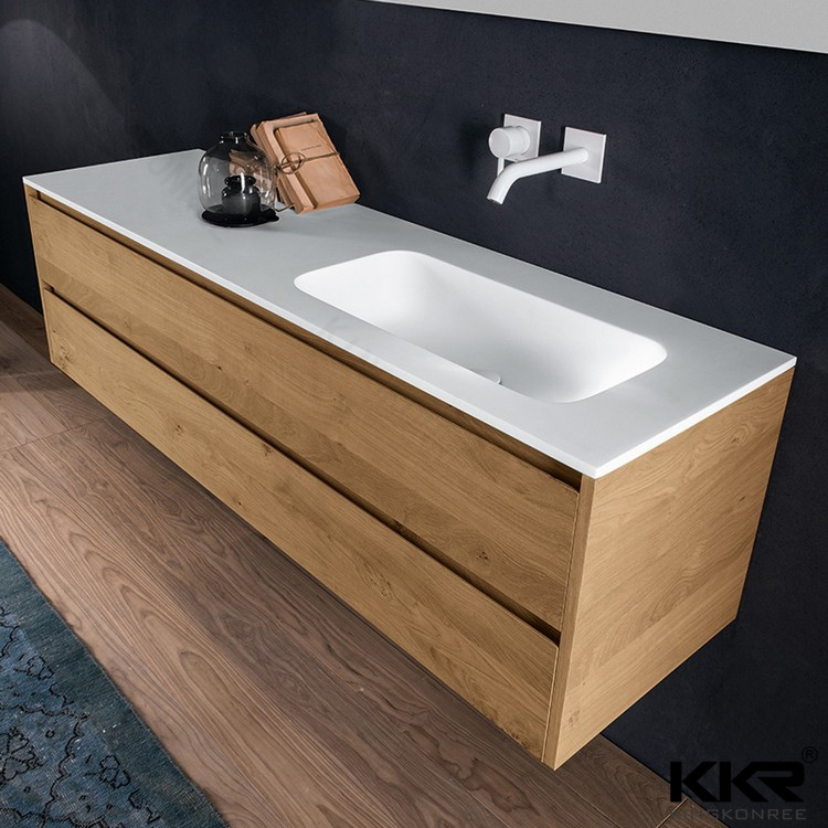 Modern Bathroom Furniture Stone Resin Sink Cabinet Wash Basin