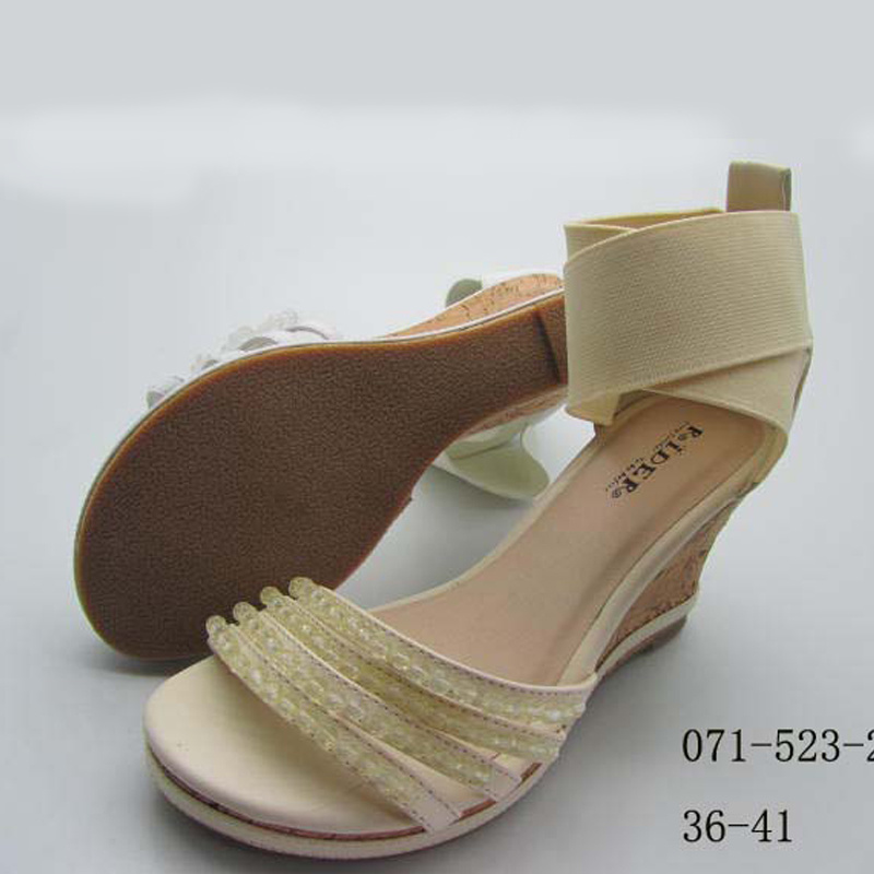 Women Gender and PVC Outsole Material Women Wedge Sandals