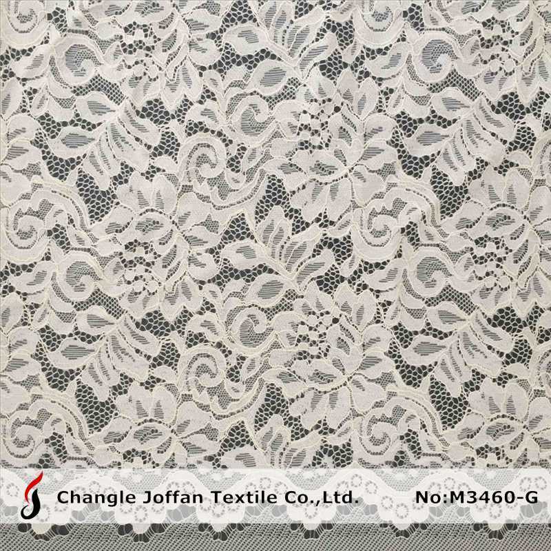 Jacquard Knitted Allover Dress Lace Cotton Fabric (M3460-G)