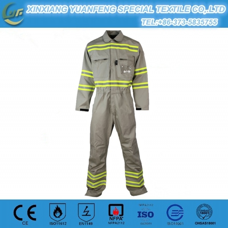High Visibility Safety Red Work Fireman Coverall