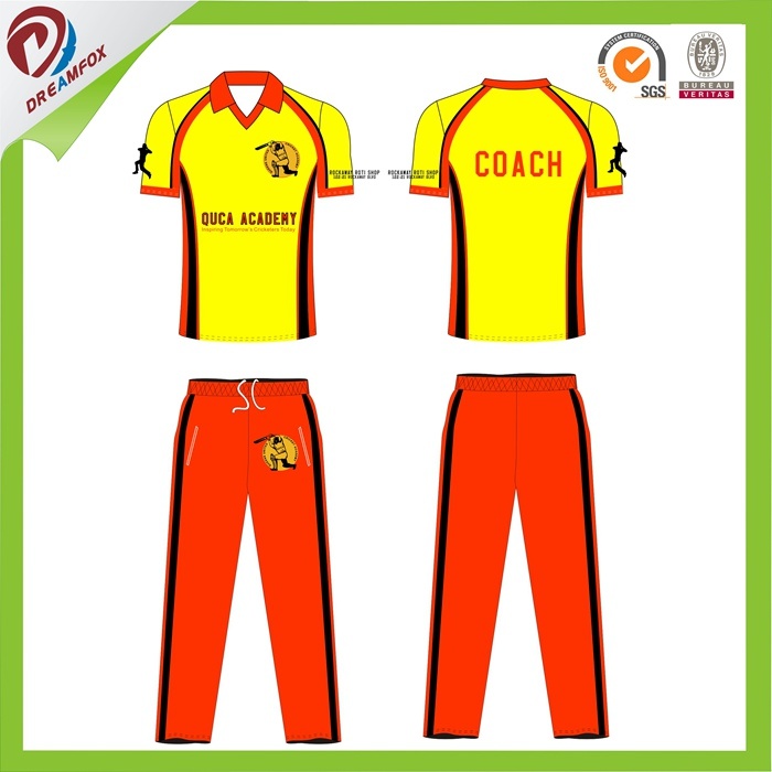 New Design Red Cricket Jerseys, Customized Sport T-Shirts Cricket Team Uniforms