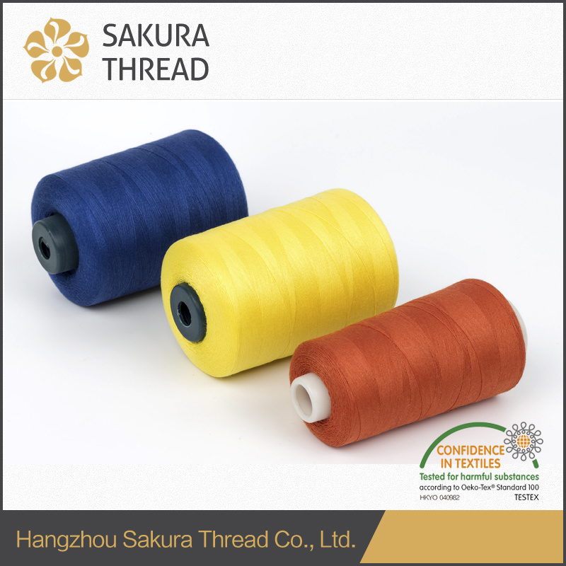 60/2 5000m Polyester Sewing Thread with Oeko-Tex China Factory