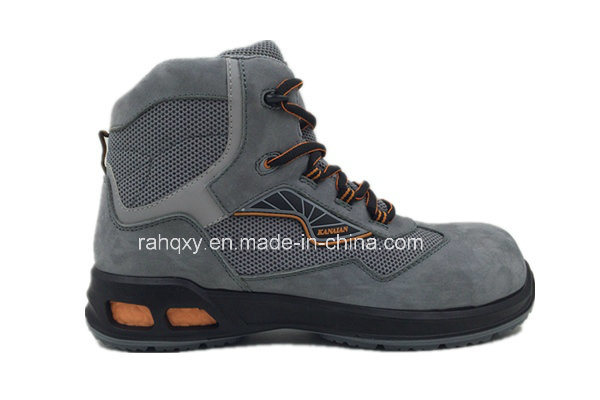 New Designed PU/PU Injection Safety Boots with Genuine Leather (S013-H)