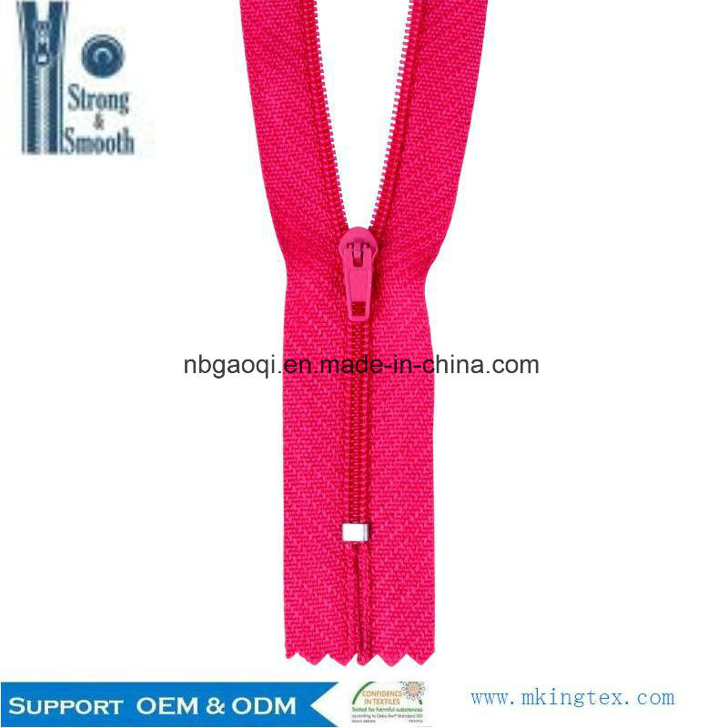 #5 Wholesale Garment Nylon Zipper Close Ended for Bag Nylon Zipper