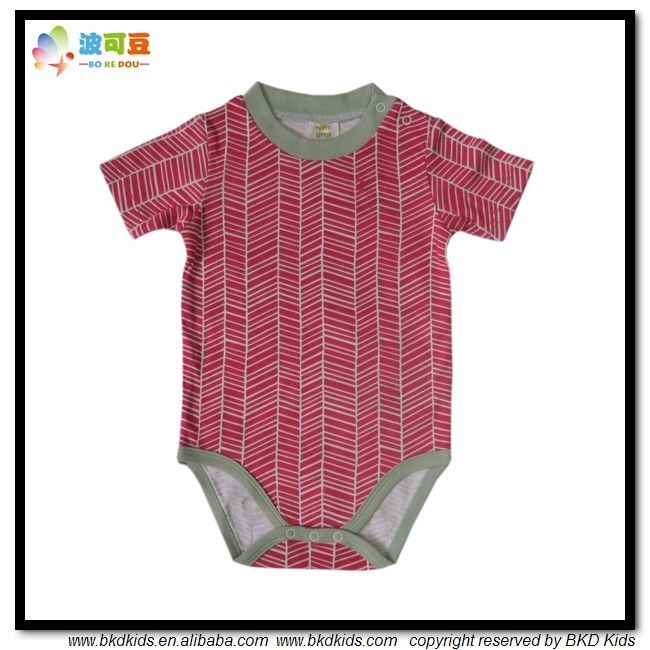 0-Neck Baby Clothing Gots Certificate Newborn Onesie