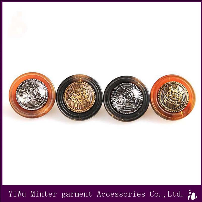 Garment Accessories Metal + Resin Combination Button Sewing for Jacket /Clothing /Coat