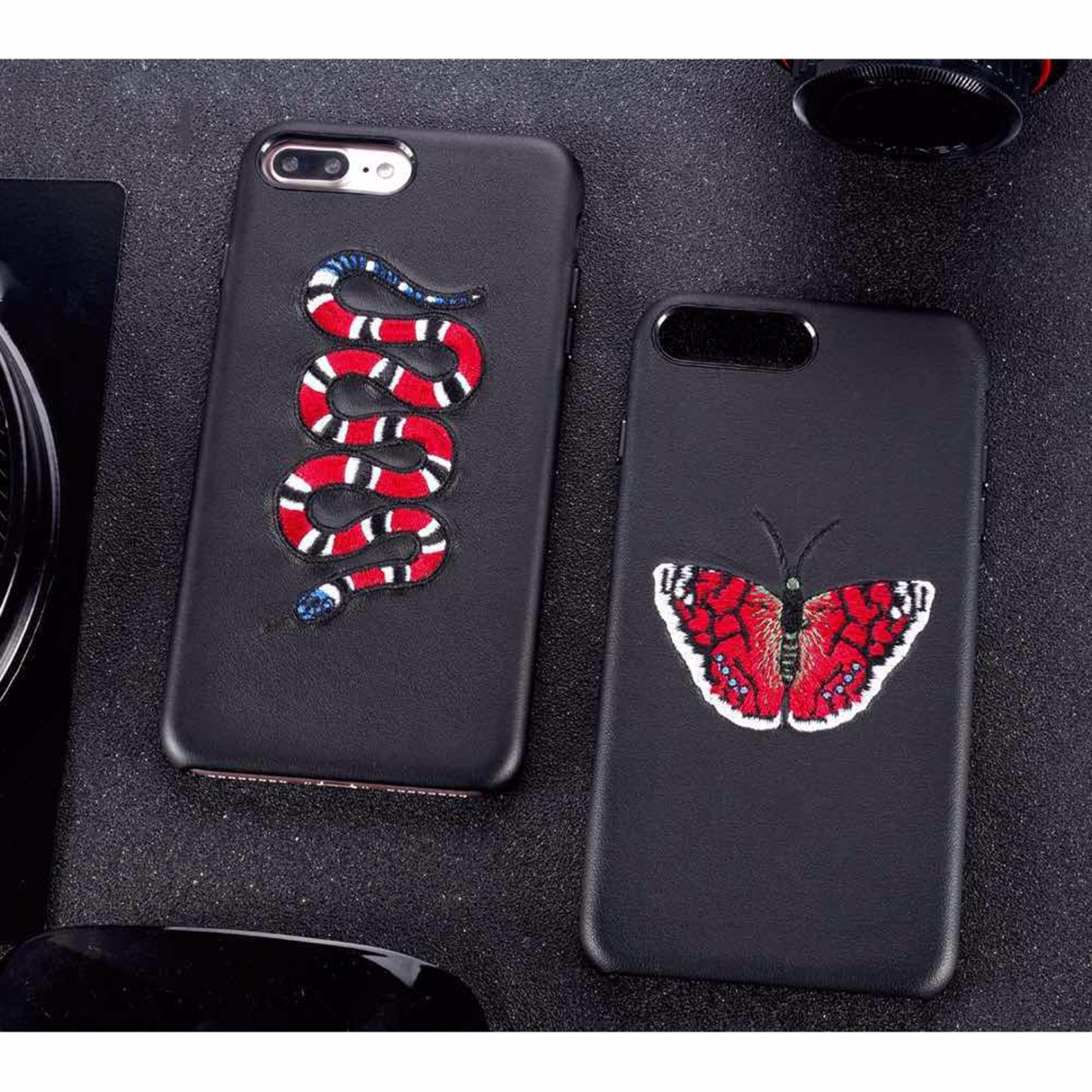 Fashion Design Embroidery Pattern PC Mobile Phone Case for iPhone