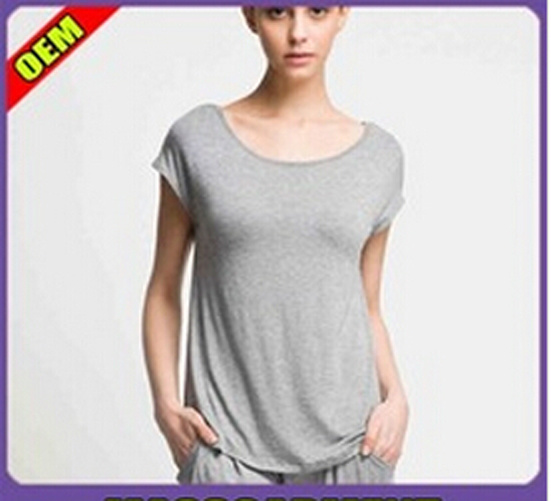 Fashion Sexy Cotton Printed T-Shirt for Women (W314)