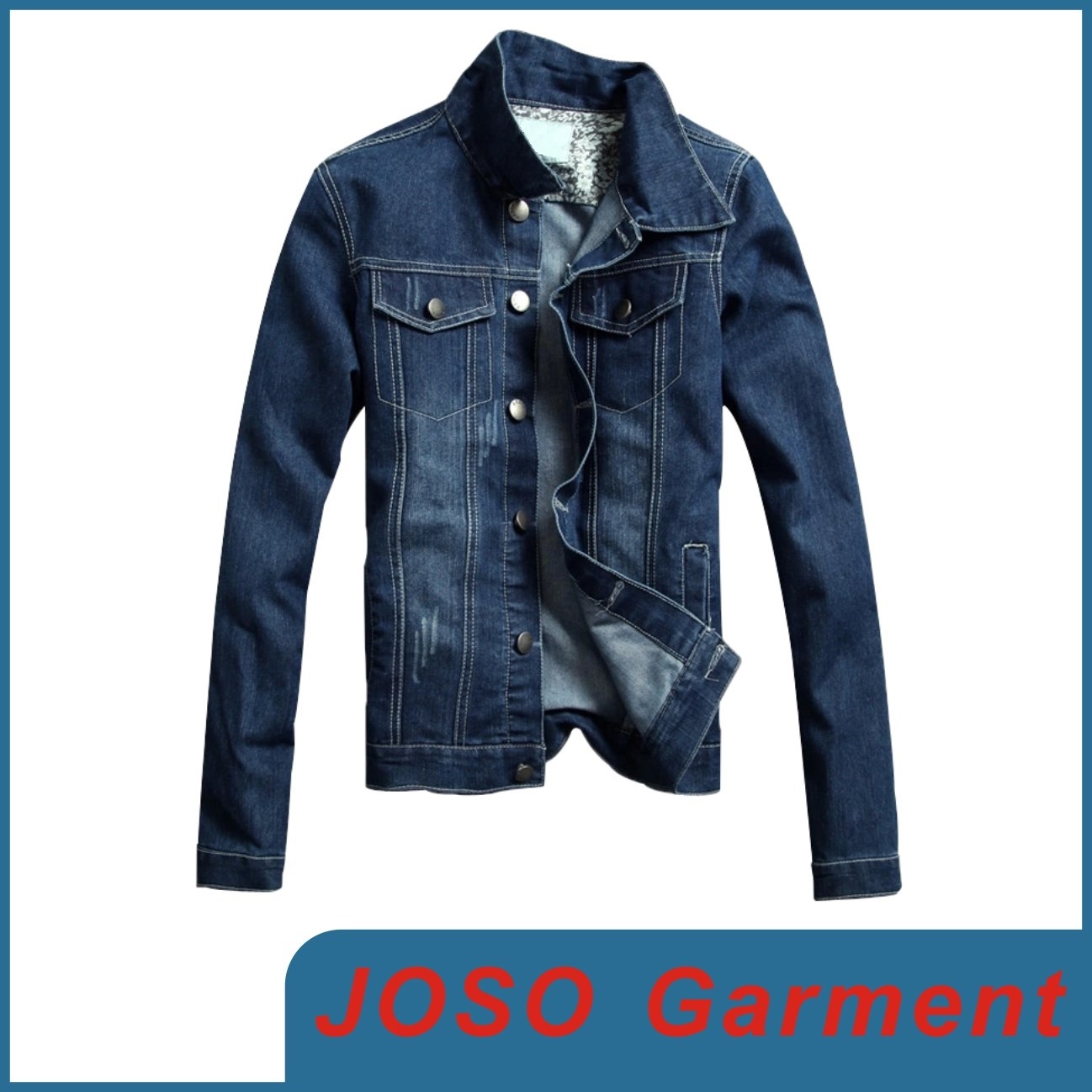 Men Blue Denim Jacket (JC7001)
