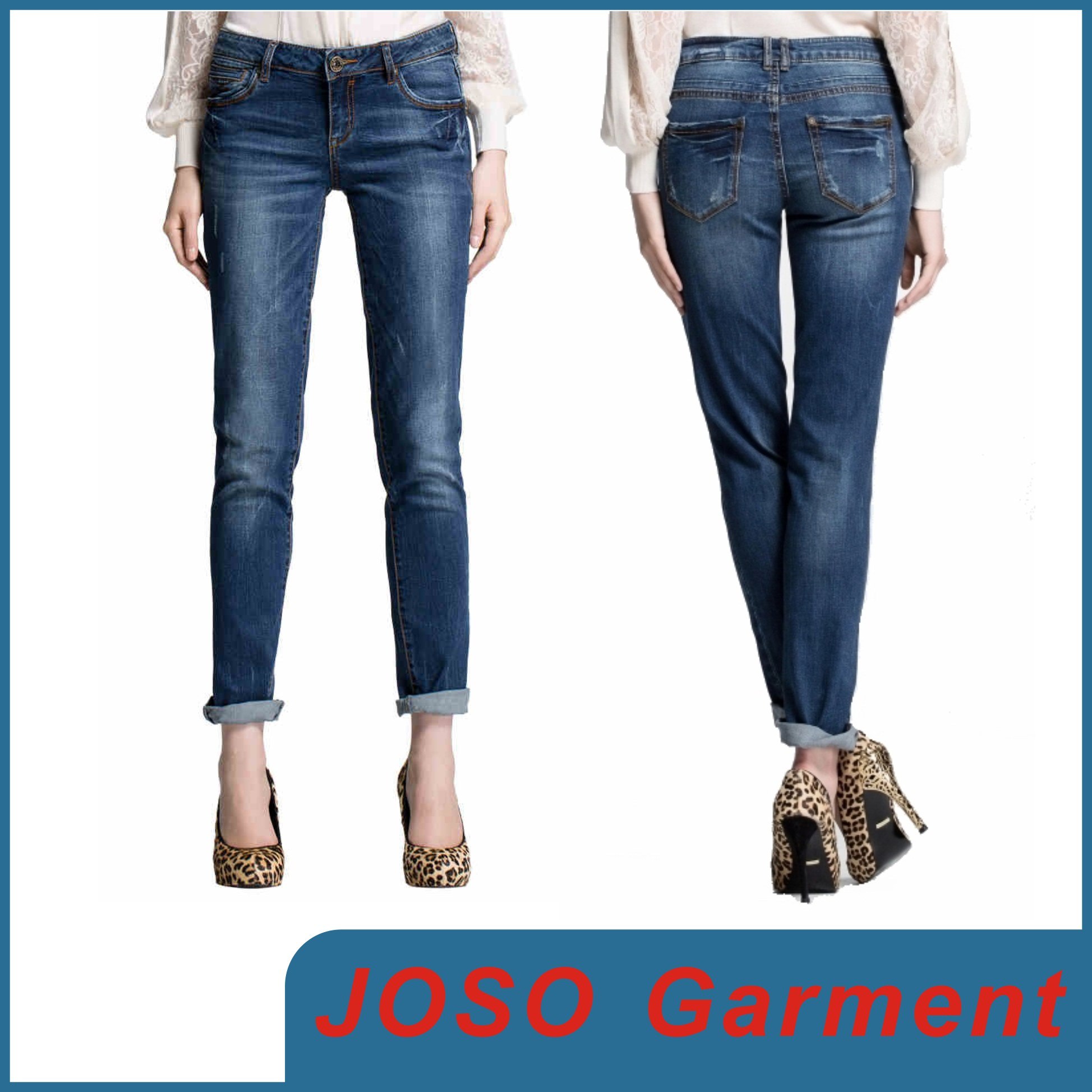 Women Boyfriend Denim Jeans (JC1052)