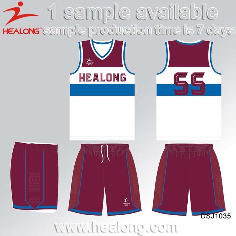 Healong China Wholesale Apparel Gear Any Logo Sublimation Men's Basketball Uniforms