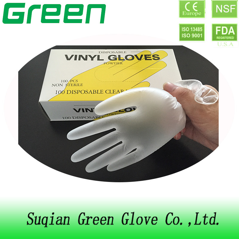 Disposable Food Vinyl Gloves with Restaurant and Kitchen Food Handling
