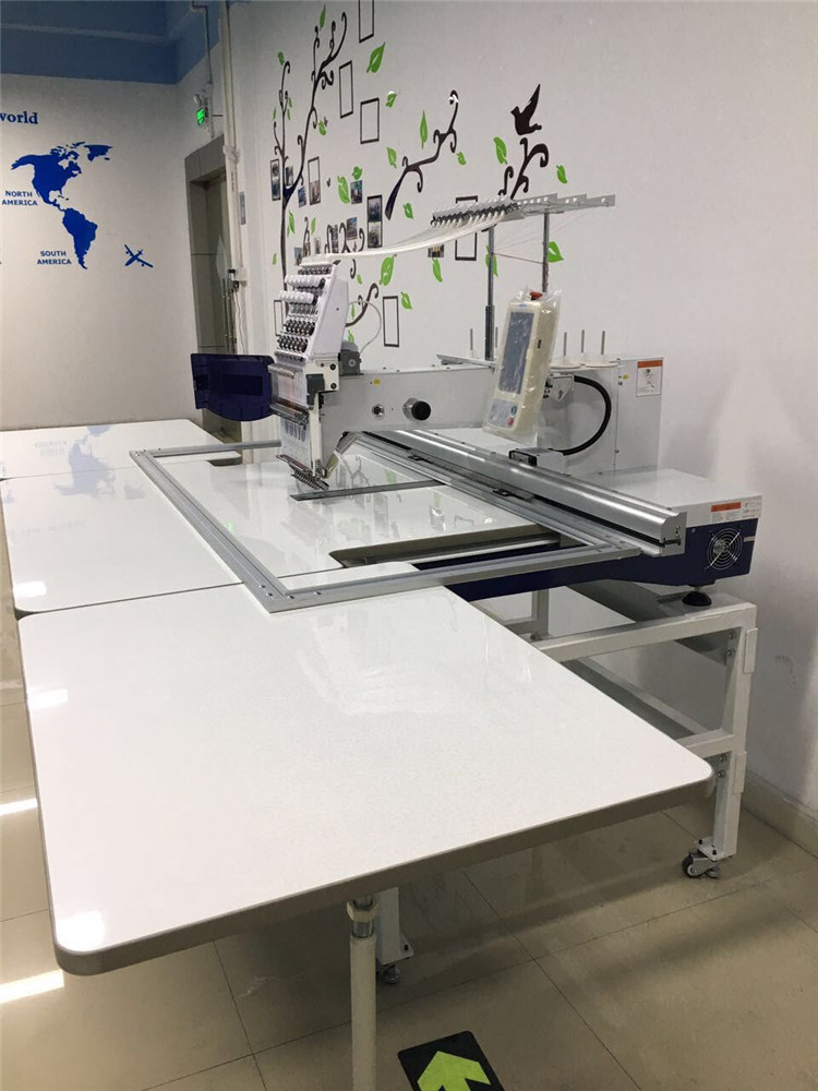 Single Head Flat Embroidery Machine 500*1200mm Working Area Computerised Embroidery Machine