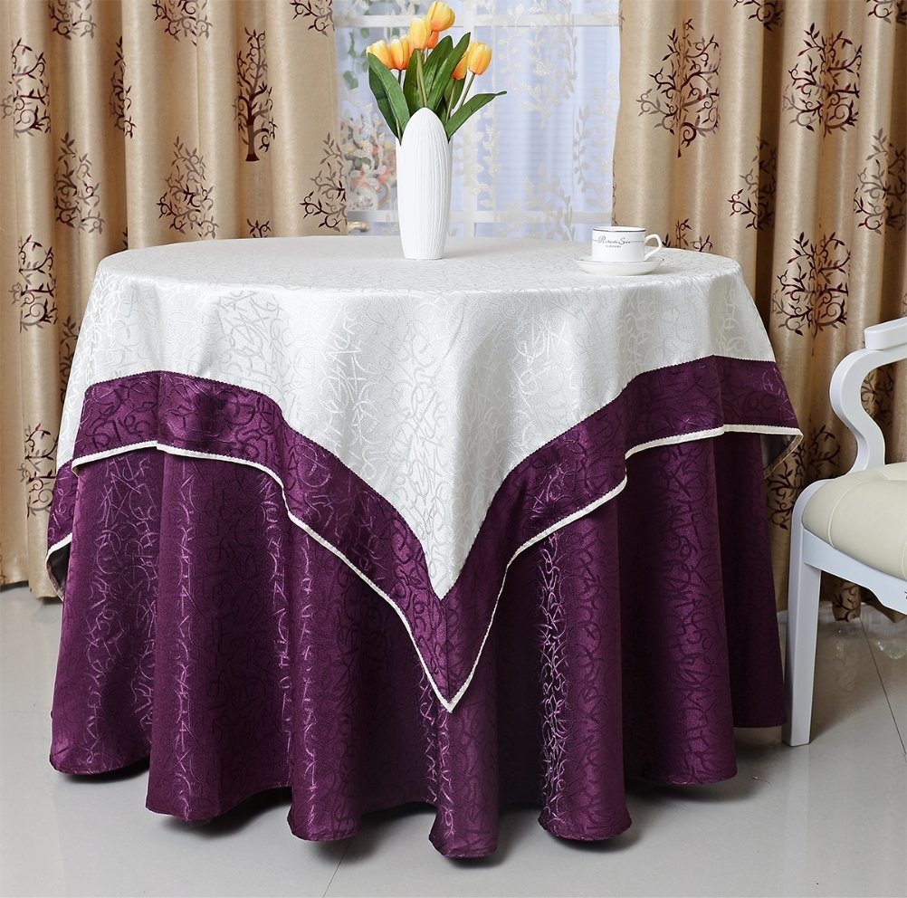 New Table Cloth in Round Shape for Hotel Restaurant (DPF107108)