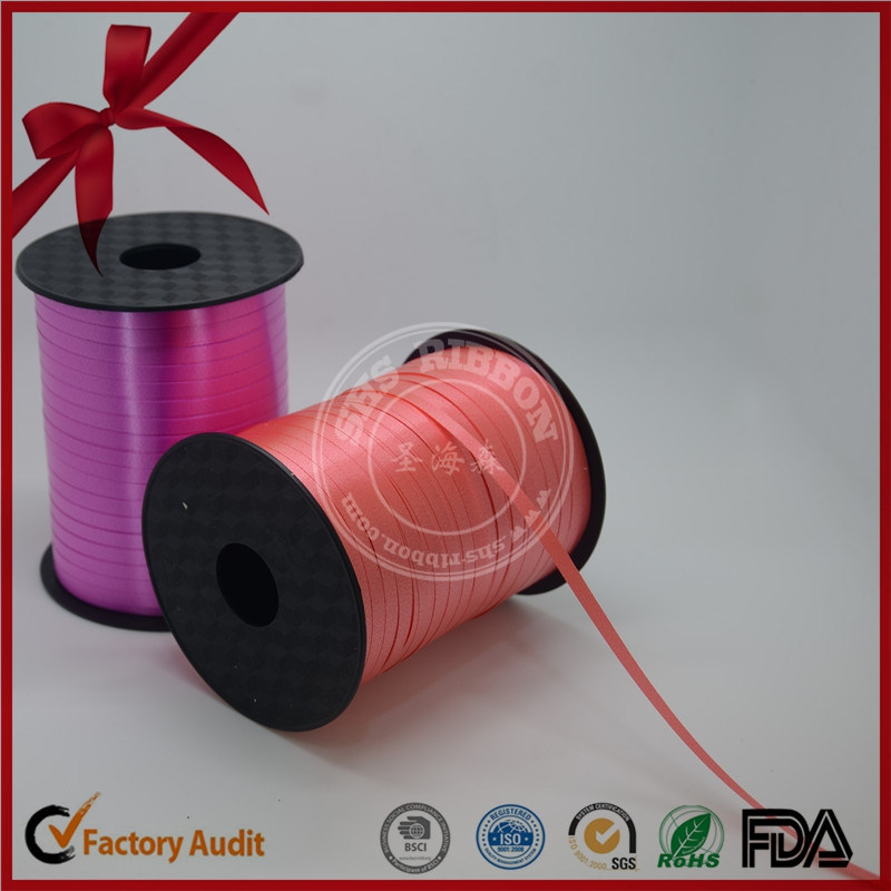 Colourful Curly Ribbon of Gift Packaging for Christmas Decoration