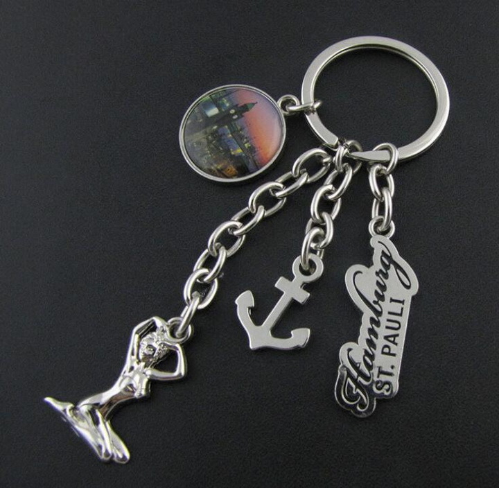 Mannequin and Anchor Metal Keychain for Promotion