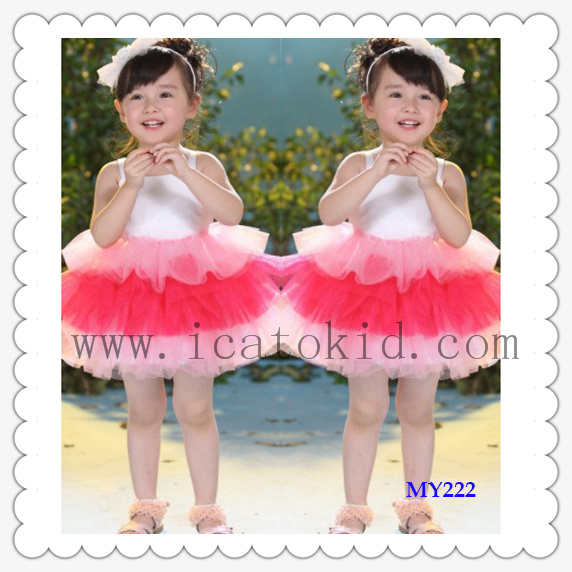 Tutu Dress Children Clothing Tulle Dress Baptism Dress for Ballerina Skirt