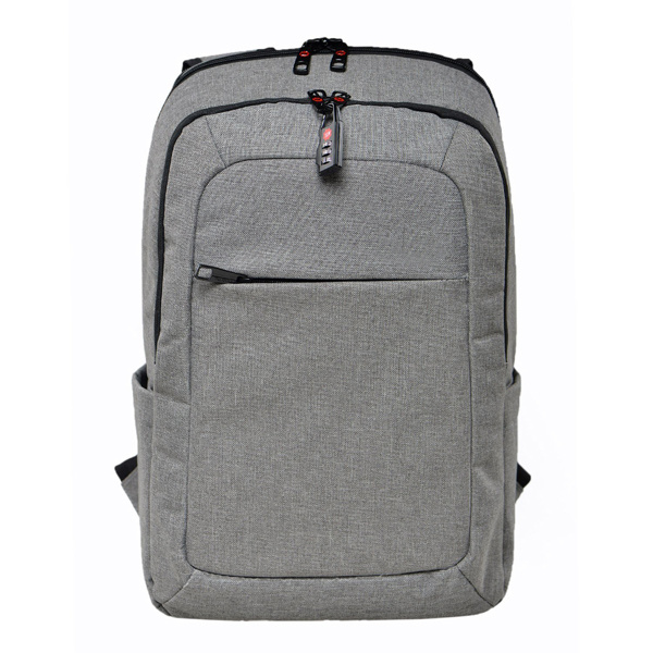 Grey Nylon 15 Inch Tote Business Message Briefcase Laptop Backpack Bag (FRT4-40)