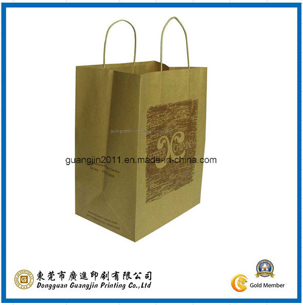 Kraft Paper Shopping Bag with Pth Handle (GJ-Bag069)