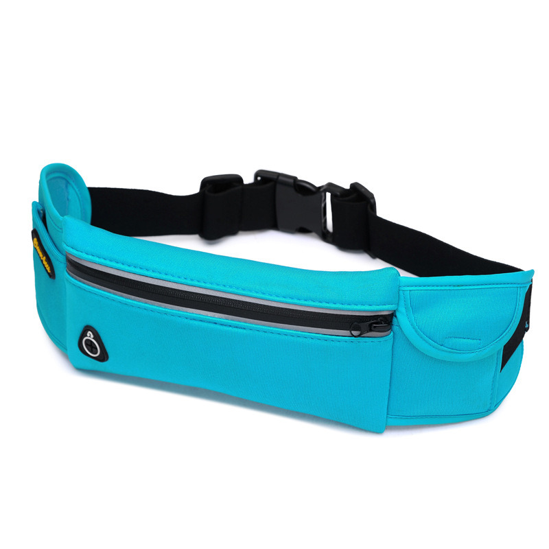 Promotional Reflective Convenienct Sports Running Waist Bag with Earphone Hole