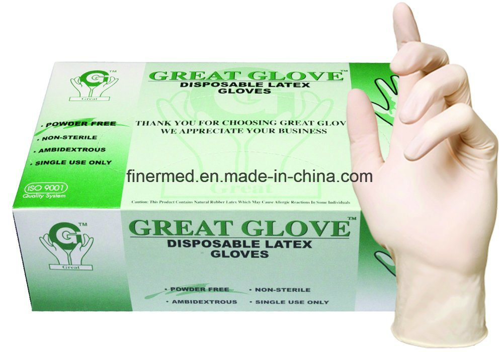 Powder Free Disposable Latex Exam Glove