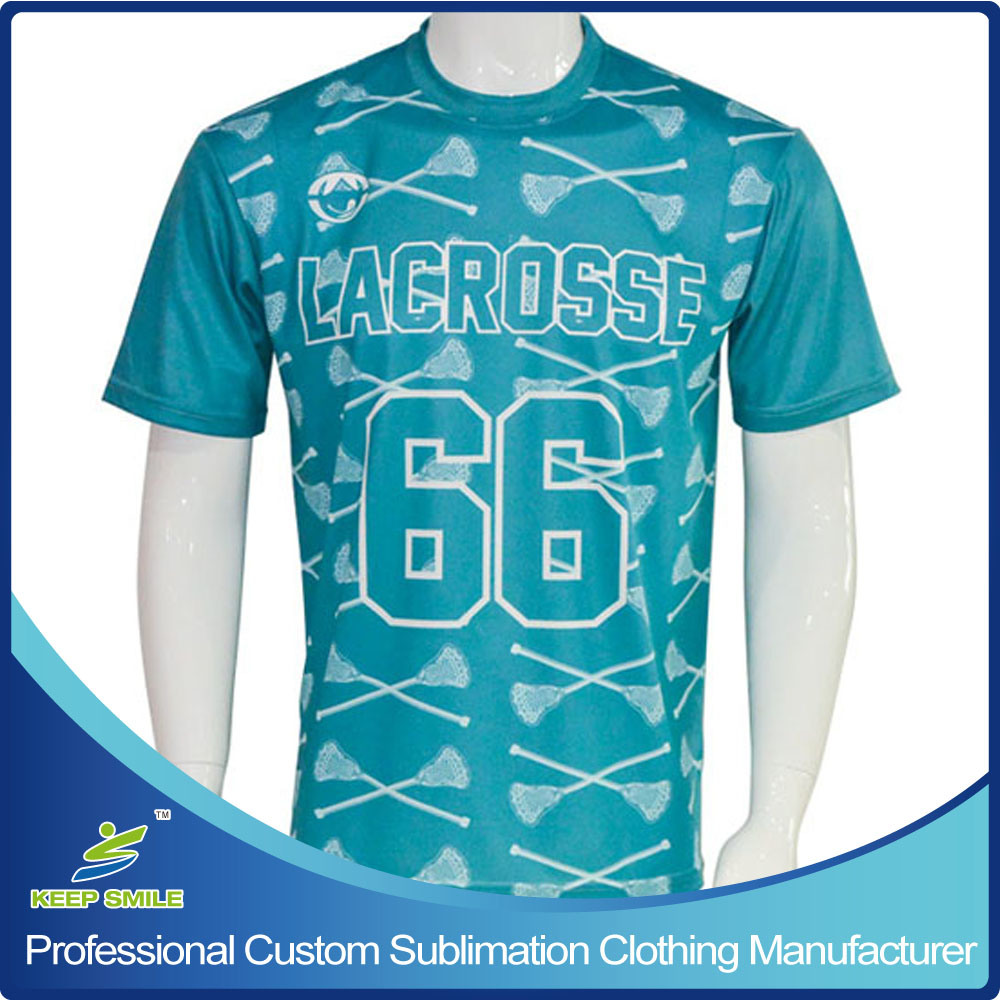 Custom Sublimation Printing Boy's Lacrosse Sports Shirt