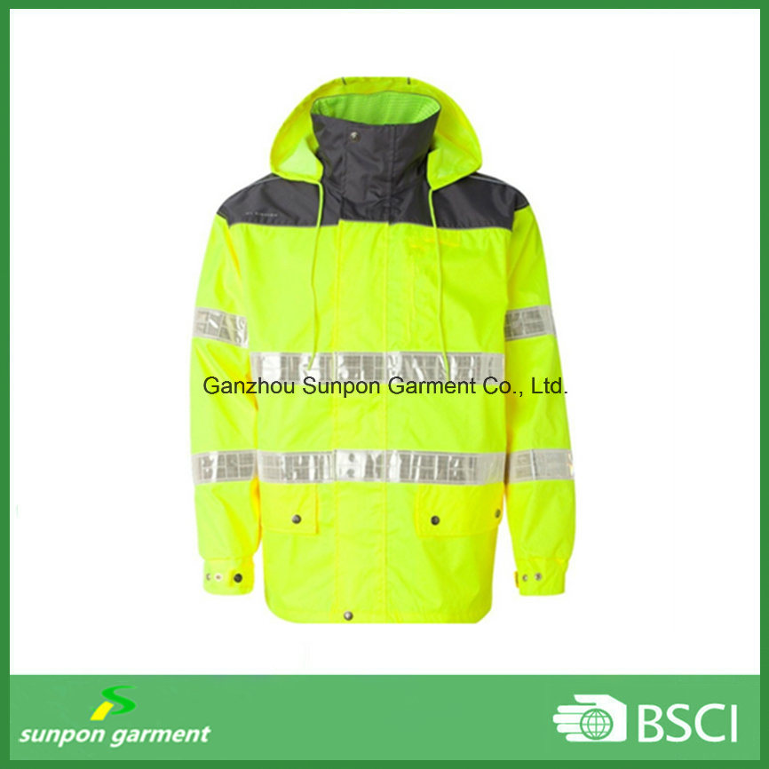 High Visible Safety Jacket with 3m Reflective Tape Workwear