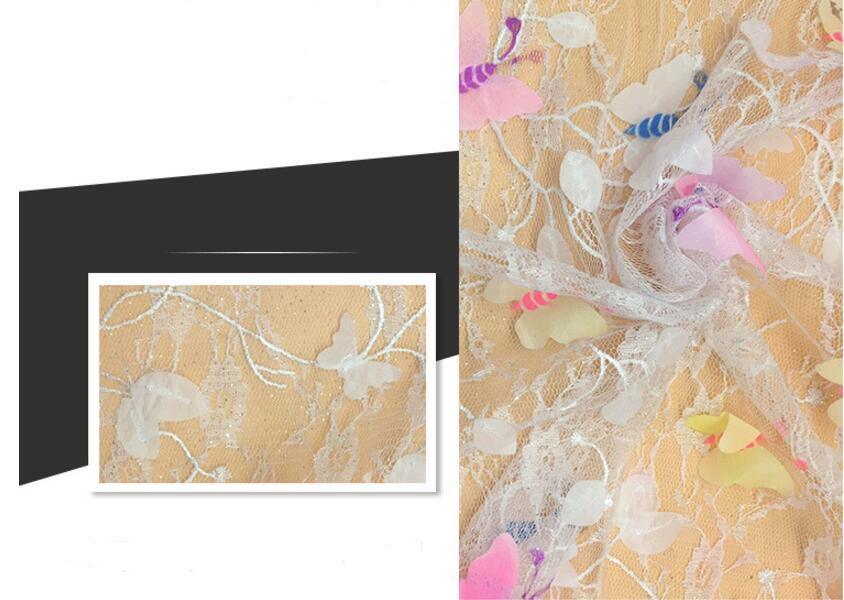 Beautiful Design 3D Embroidery High Quality Lace Fabric