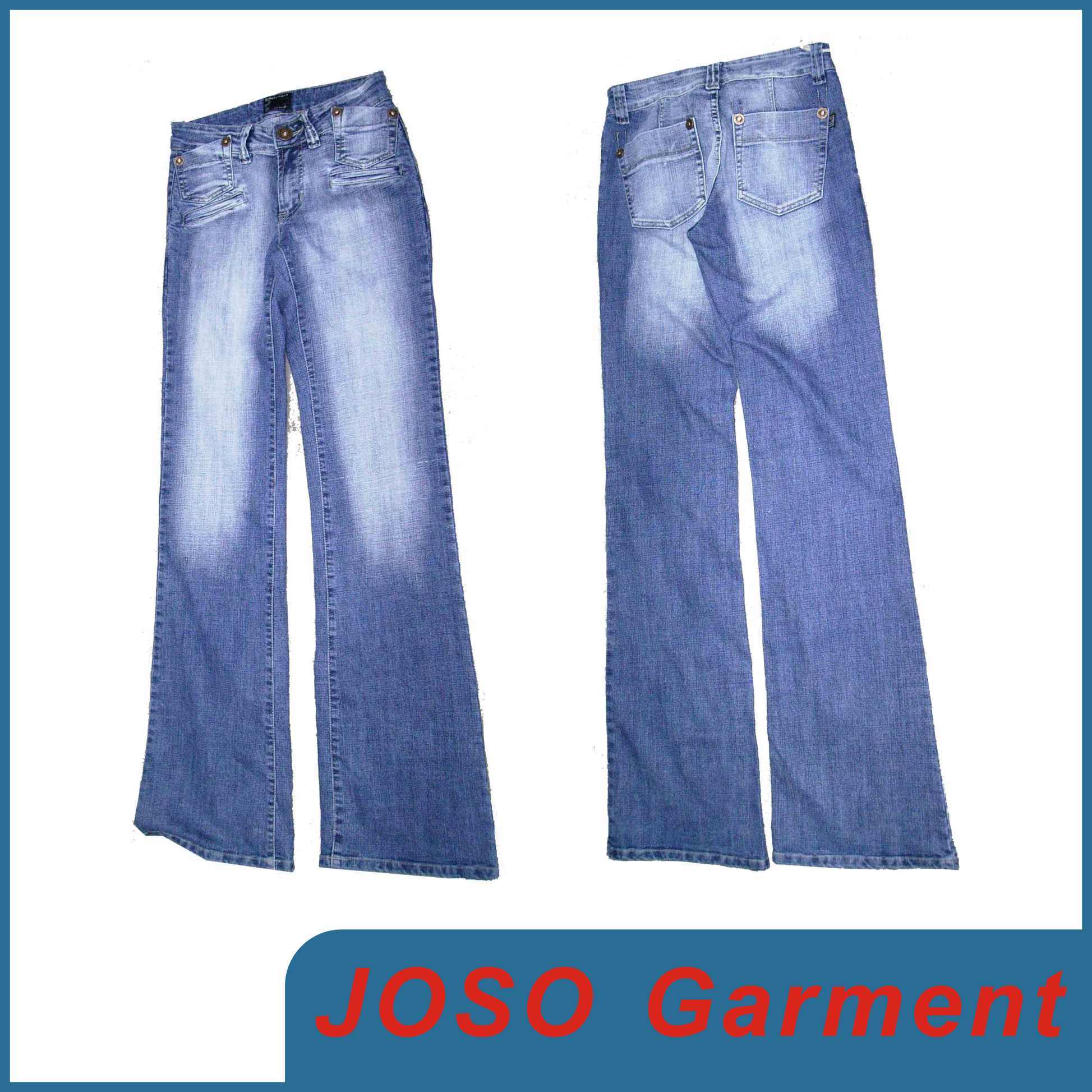 Wide Leg Denim Women Jeans (JC1035)