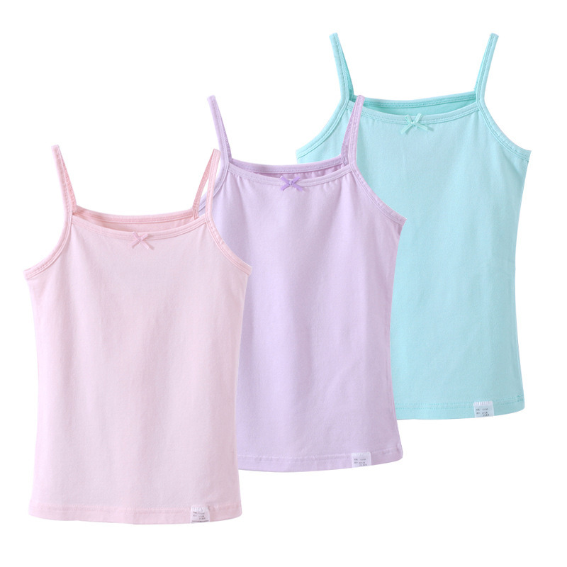 Kids Girls Cami Super Soft Undershirts, Assorted Tank Top, Vest Undershirt for Little Girls Big Girls