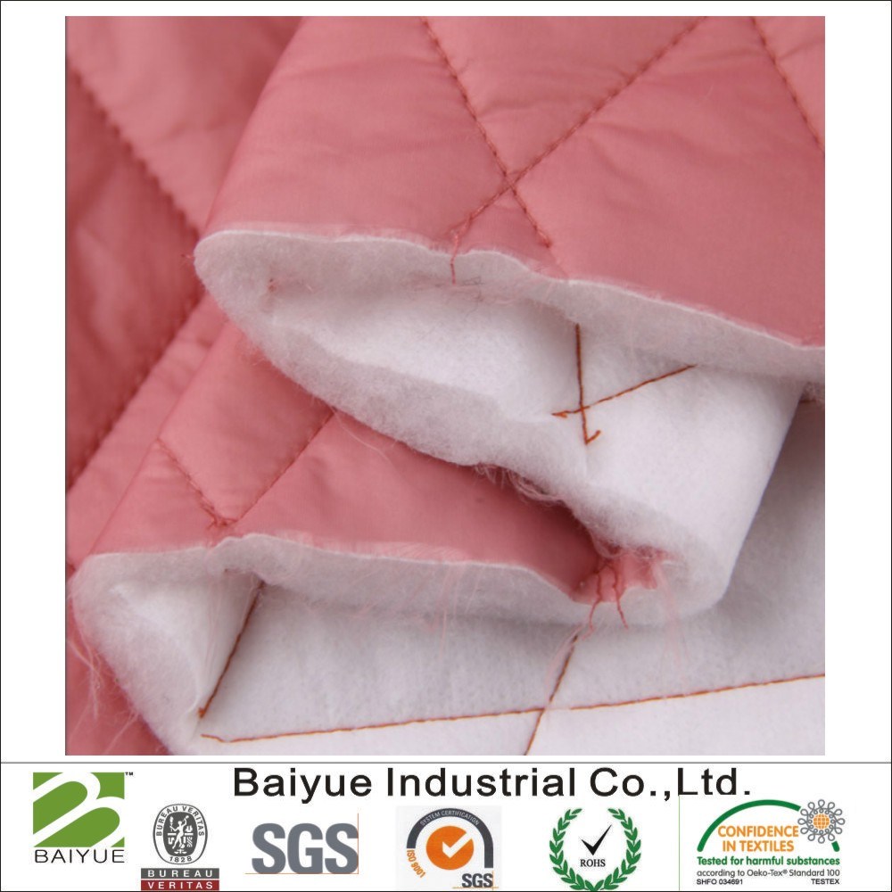 Quilted Fabric Polyester Wadding for Jacket / Coat