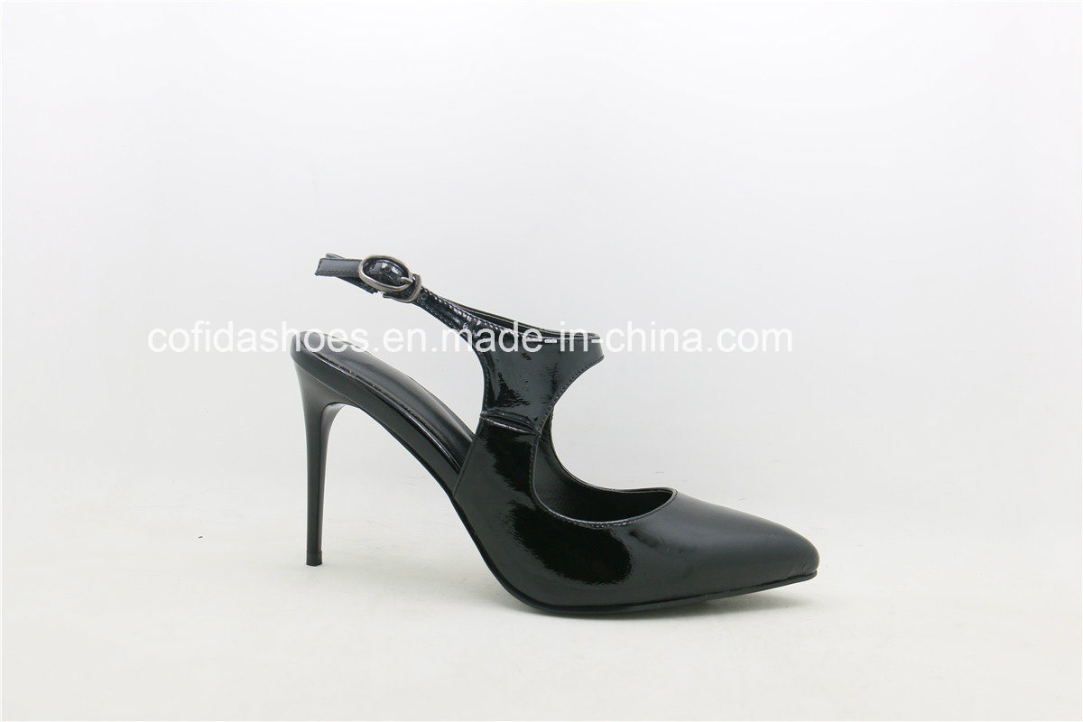 New Sexy Design Fashion High Heels Imitated Leather Women Shoe