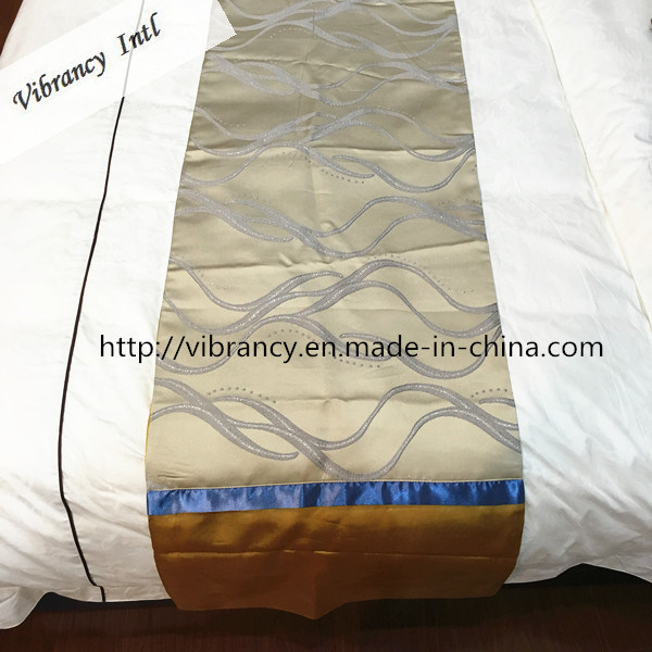 Top Quality Cheap Price Polyester Hotel Bed Runner for Hotel Bedding Sets