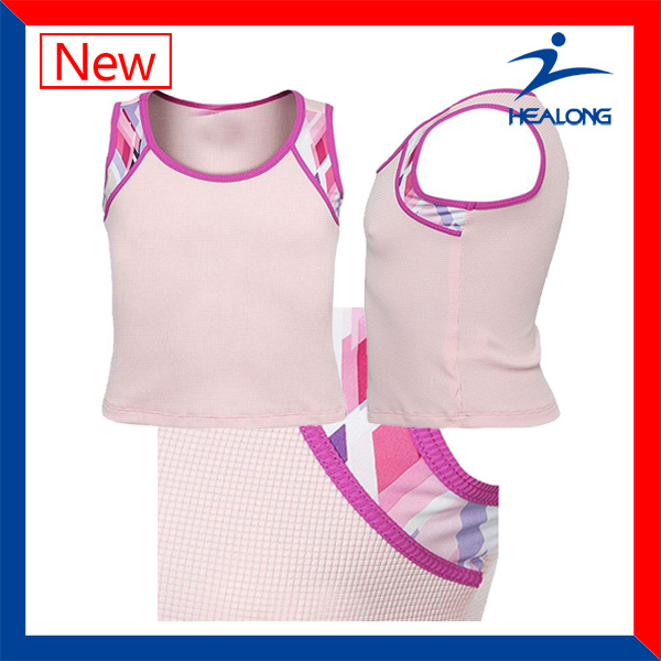 Dye-Sublimation Shirt Printing Netball Jerseys Sportswear