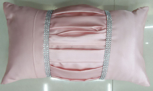 Hand-Made Decorative Cushion Hand-Sewing Diamond-Tape Pillow (XPL-27)