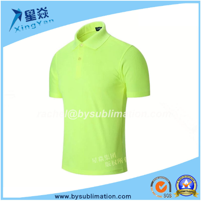 Fluorescent Green Quick Dry Polo T-Shirt for Sale