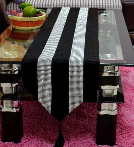 Hand-Sewing Diamond-Tape Table Runner Decorative Table Flag (JTR-19)