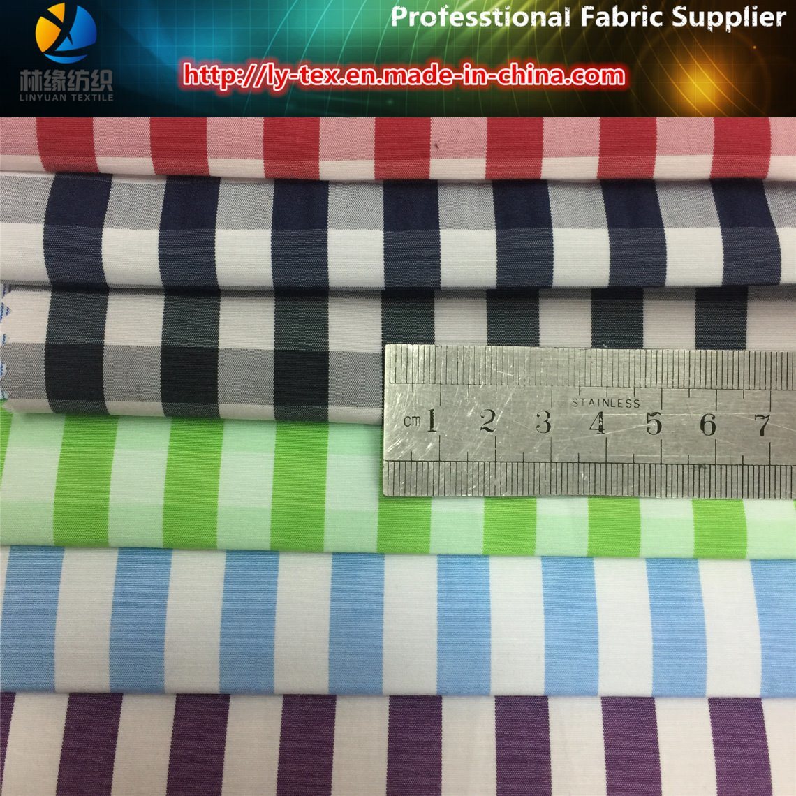 Yarn Dyed Shirting Fabric, T/C Shirt Fabric, Check Fabric