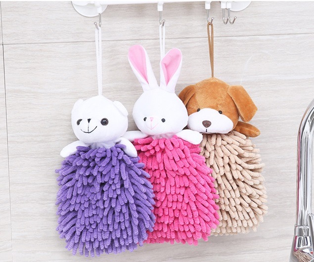 Lovely Towel Hand Dry Towel Face Towel Cute Animal Hand Towel