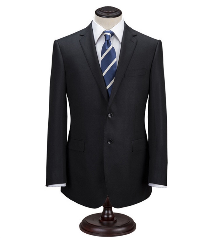 Slim Fit Black Men's Business Suit