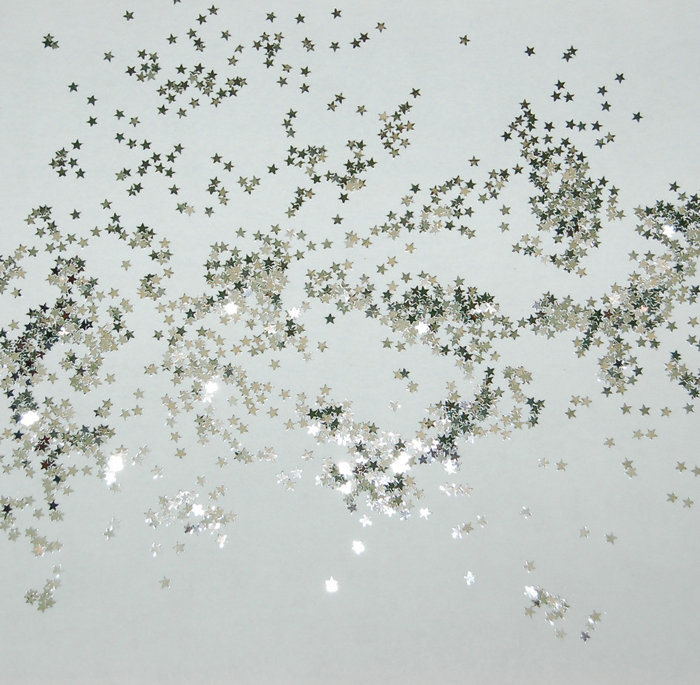 3mm Silvery Pet Star Glitter Powder