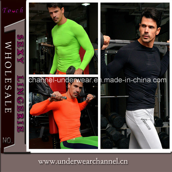 Fashion Men Compression Quick Dry Shirt Fit Gym Wear (THSM01)