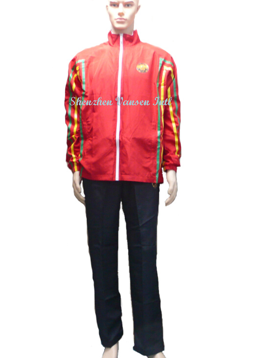Polyester Peach Skin Track Suit with Sublimation Print Logo