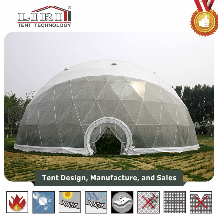 Dia5-60m Steel Geodesic Half Sphere Dome Tent for Event