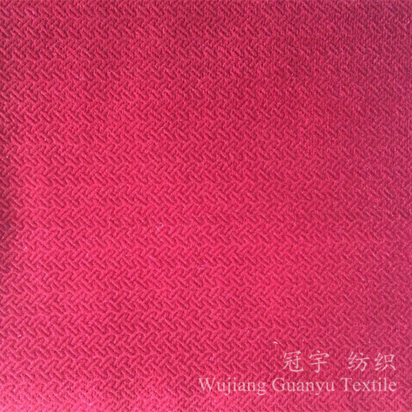 100% Polyester Home Decorative Velour Embossed Fabric