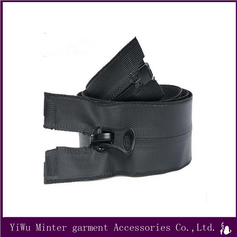 Waterproof Zipper Chain Black Matt Color, Various Lengths for Garment Accessories