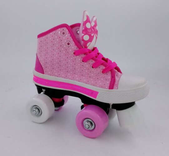 Roller Boot Skate with 4 PU/PVC Wheels